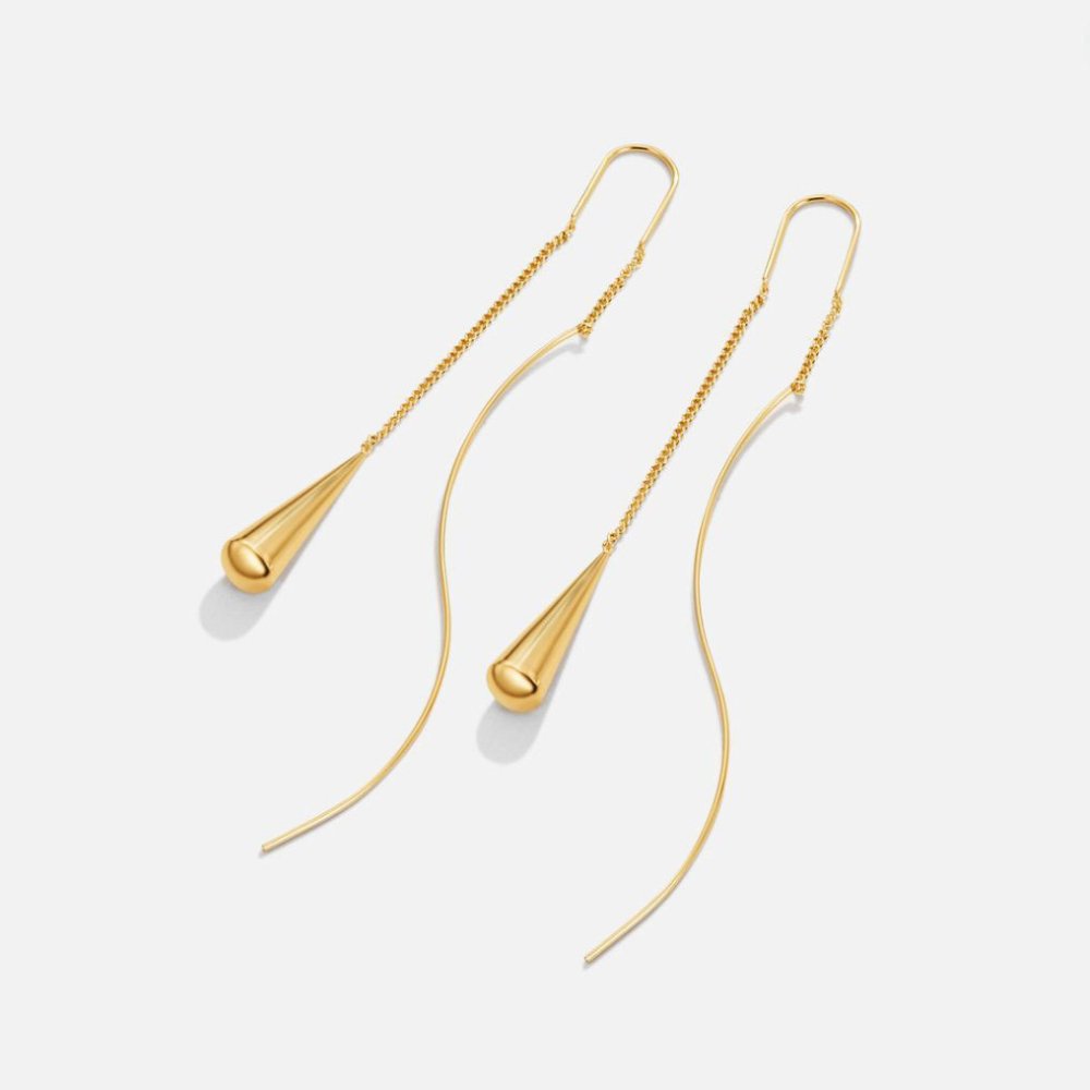 Fringe øreringe i timeglas | 18k guld