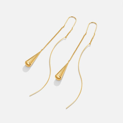 Fringe øreringe i timeglas | 18k guld