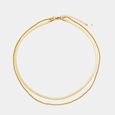 Hailey Flerlags Halskæde | 18k Guld