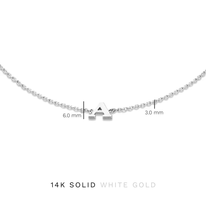 Vita Signa Initial Armbånd | Hvidguld 14k