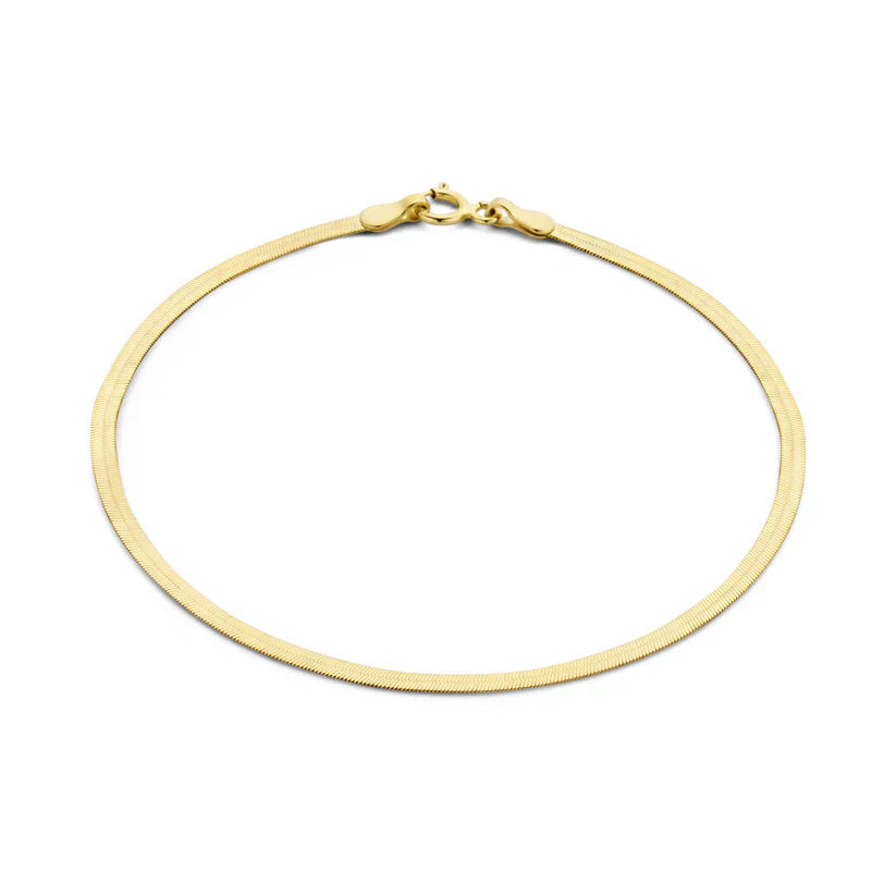 Soleil Slange Armbånd | Hvidguld 14k