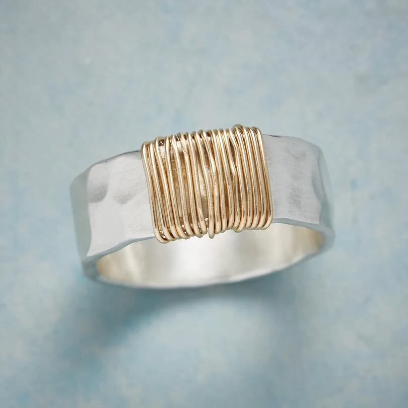 Vintage Guld Sølv Ring