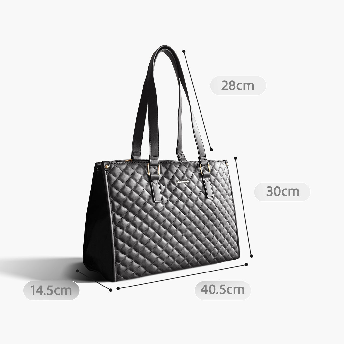 3-i-1 Læder Taske + Matchende Clutch (GAVE)