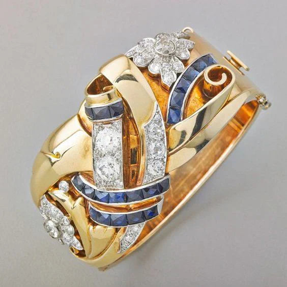 Guld Vintage Zirconia Ring