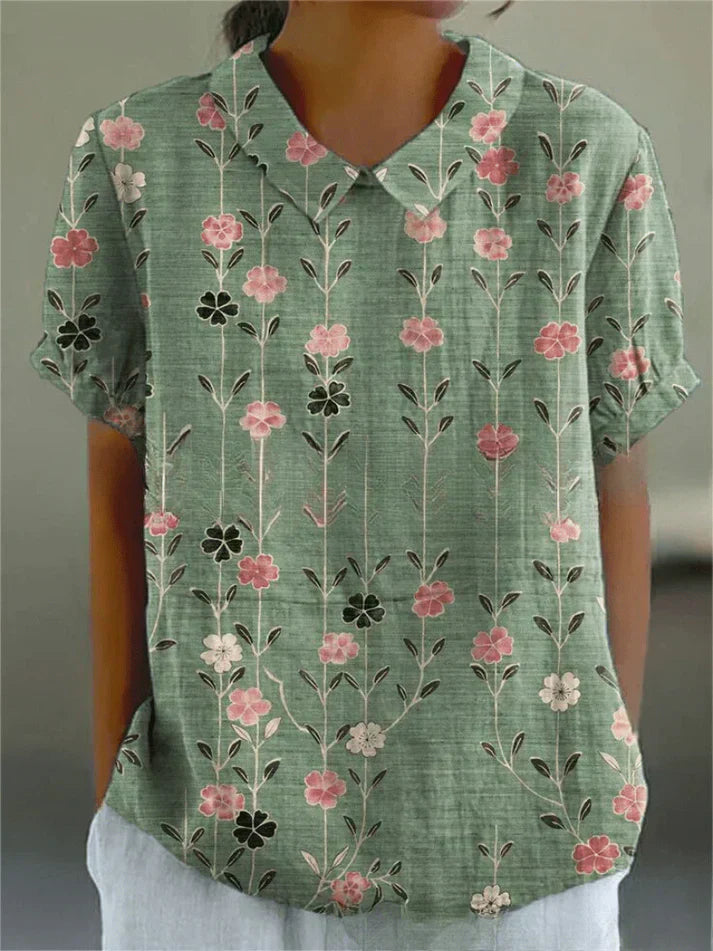 Inga | Stilfuld Casual Blomsterbluse