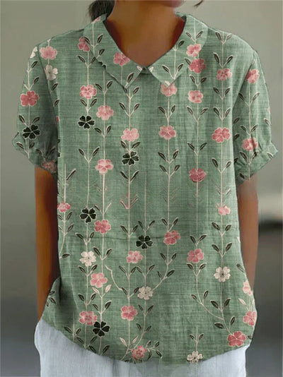 Inga | Stilfuld Casual Blomsterbluse