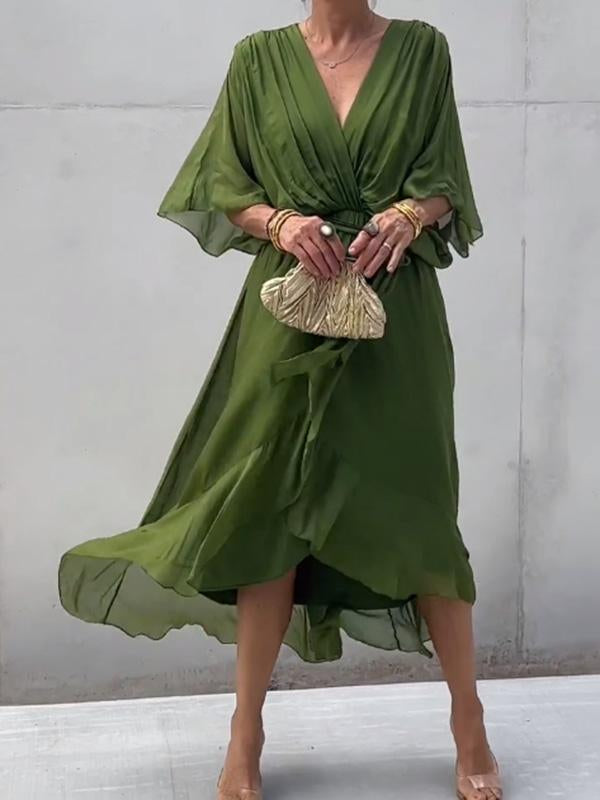 Thyra | Elegant kjole med V-udskæring