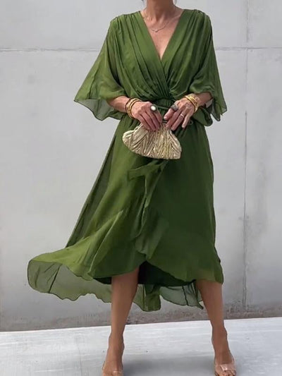 Thyra | Elegant kjole med V-udskæring