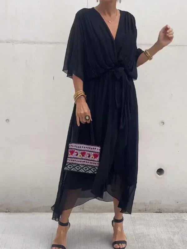 Berta | Flydende sommerkjole med feminint charme