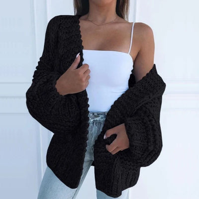 Oversized Strikjakke Til Sommeraftener