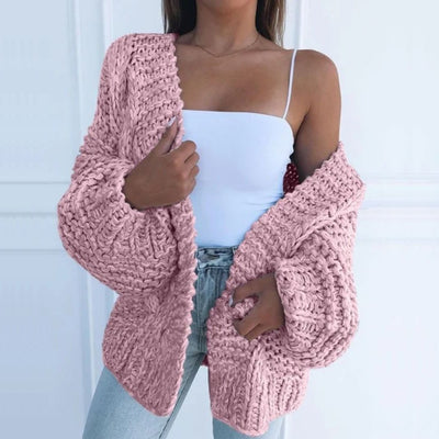 Oversized Strikjakke Til Sommeraftener