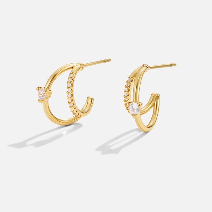 Artie Krystaløreringe | 14k Guld