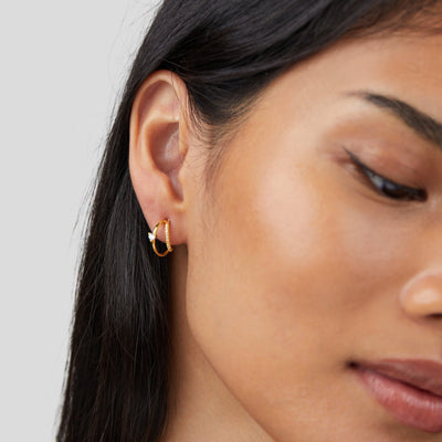 Artie Krystaløreringe | 14k Guld