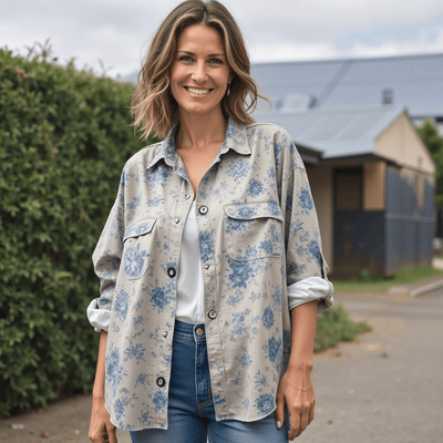 Elegant Blomstret Skjorte til Kvinder Liesa™ | Olsen & Olsen™ - DK