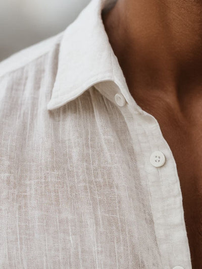 Linned Reverie Sommer Skjorte - House Of Nate