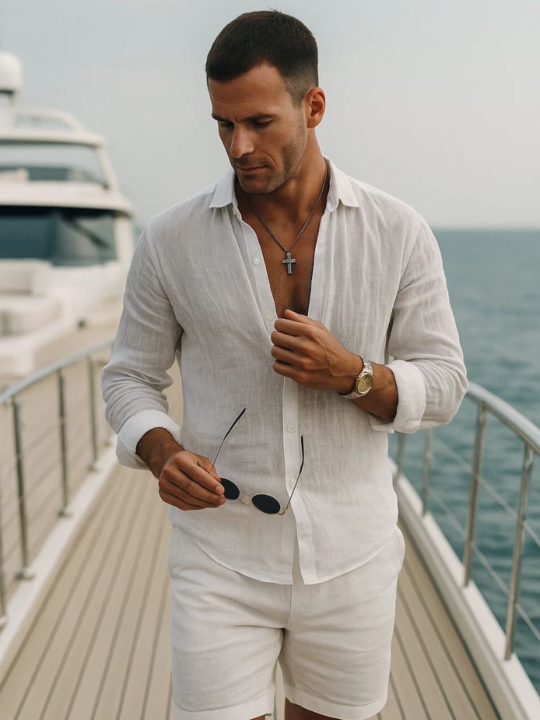 Linned Reverie Sommer Skjorte - House Of Nate
