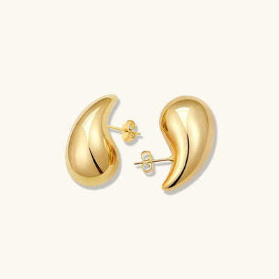 Teardrop Øreringe Sandra | 18k Guld