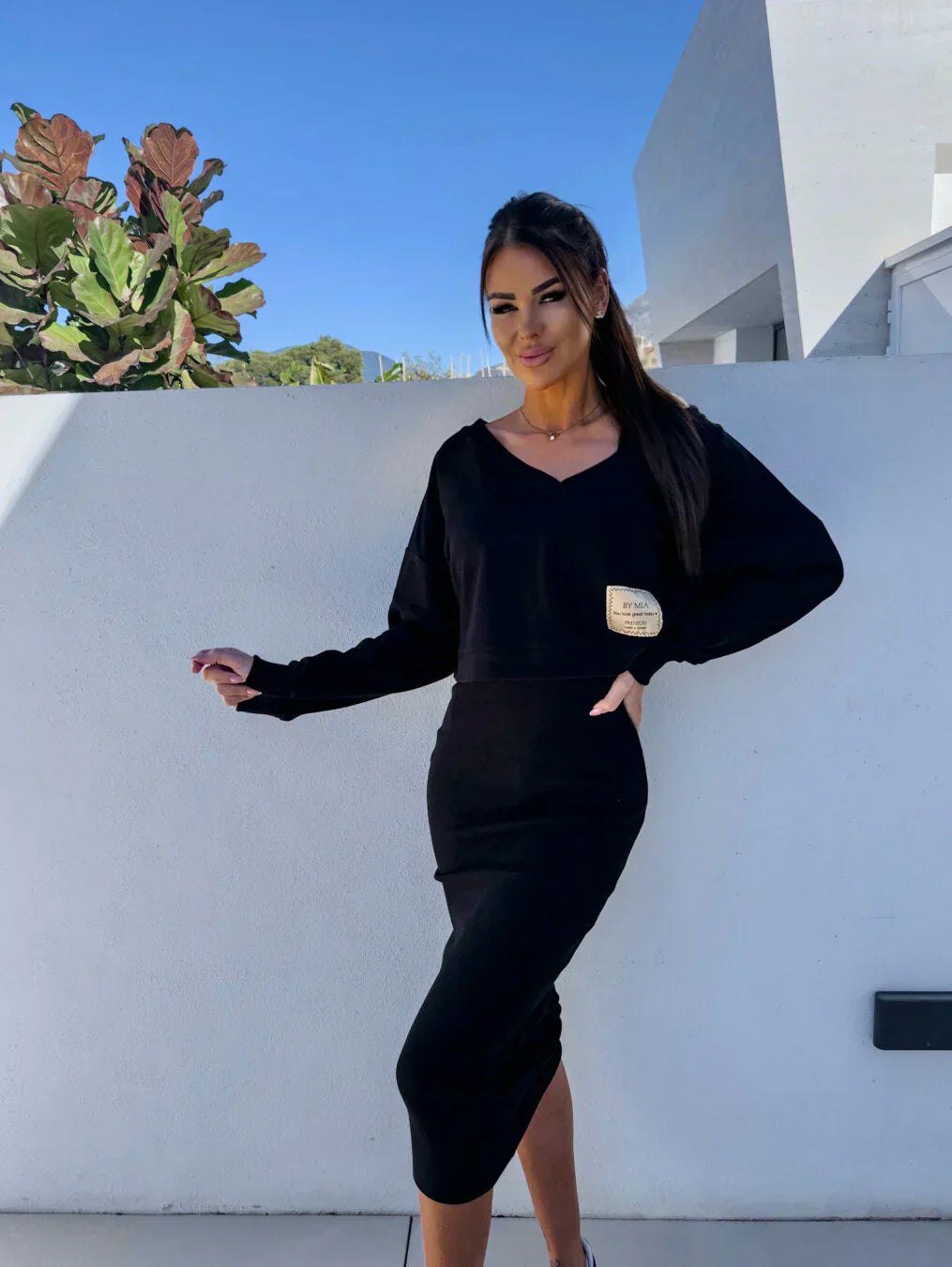 Sabrina™ | 2-delt sæt (Sweatshirt og kjole) - DK