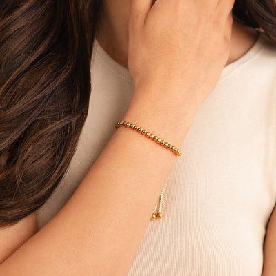 Nila Guld armbånd med perler | 18k Guld