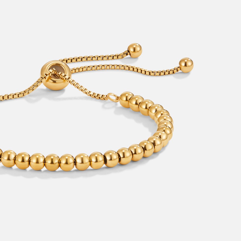Nila Guld armbånd med perler | 18k Guld