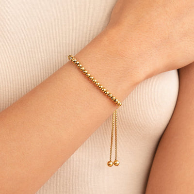 Nila Guld armbånd med perler | 18k Guld