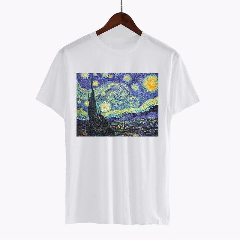 Van Gogh Den Stjernespejlede Nat T-shirt