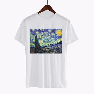 Van Gogh Den Stjernespejlede Nat T-shirt