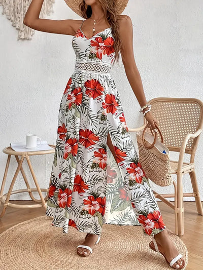 Elegant kjole med blomster Rosea