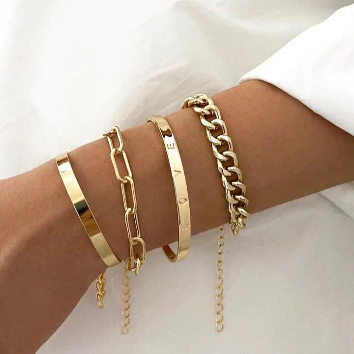 Elan Mercer Armbåndssæt | Hvidguld 18k