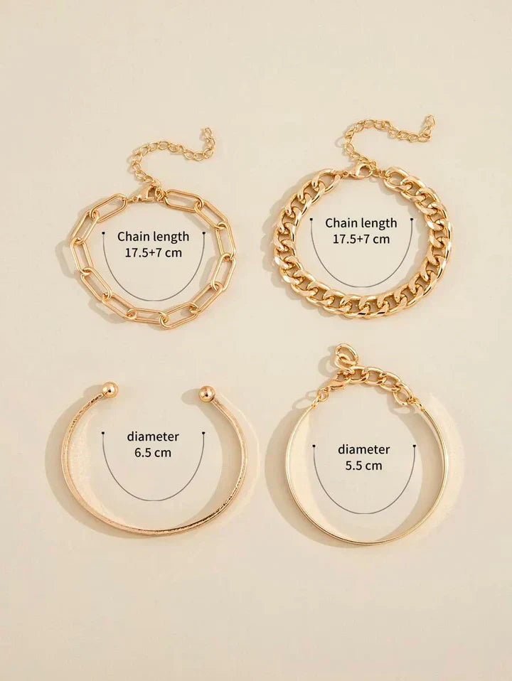 Elan Mercer Armbåndssæt | Hvidguld 18k