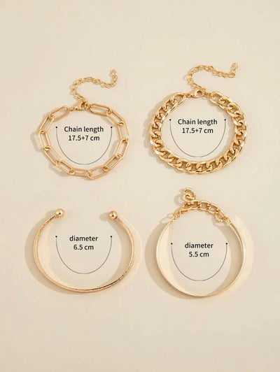 Elan Mercer Armbåndssæt | Hvidguld 18k