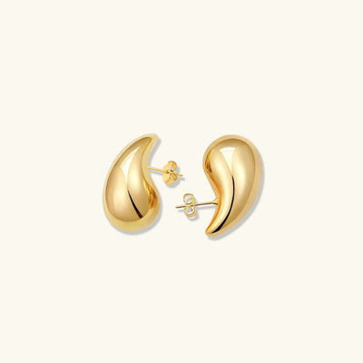 Teardrop Øreringe Sandra | 18k Guld