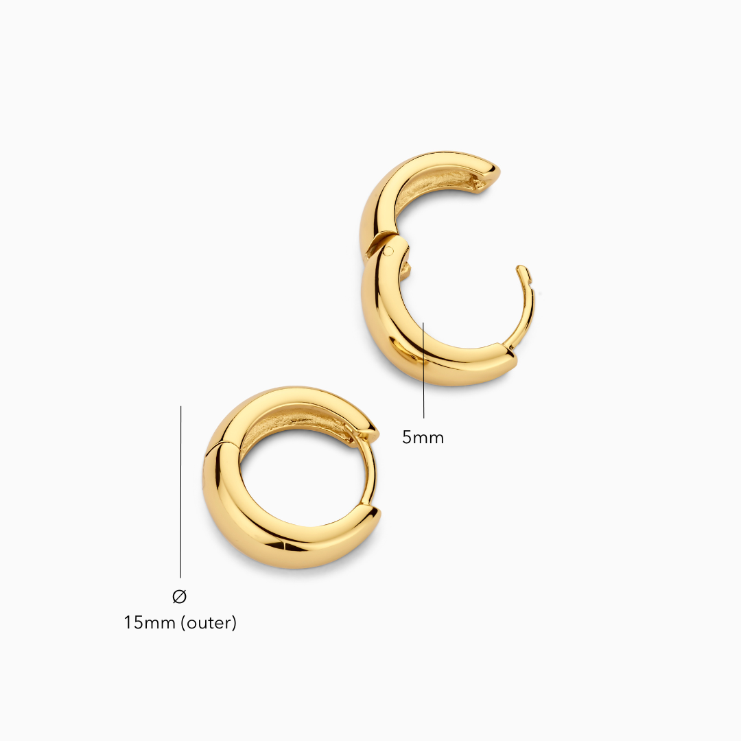 Rue Hoops | Hvidguld 18k