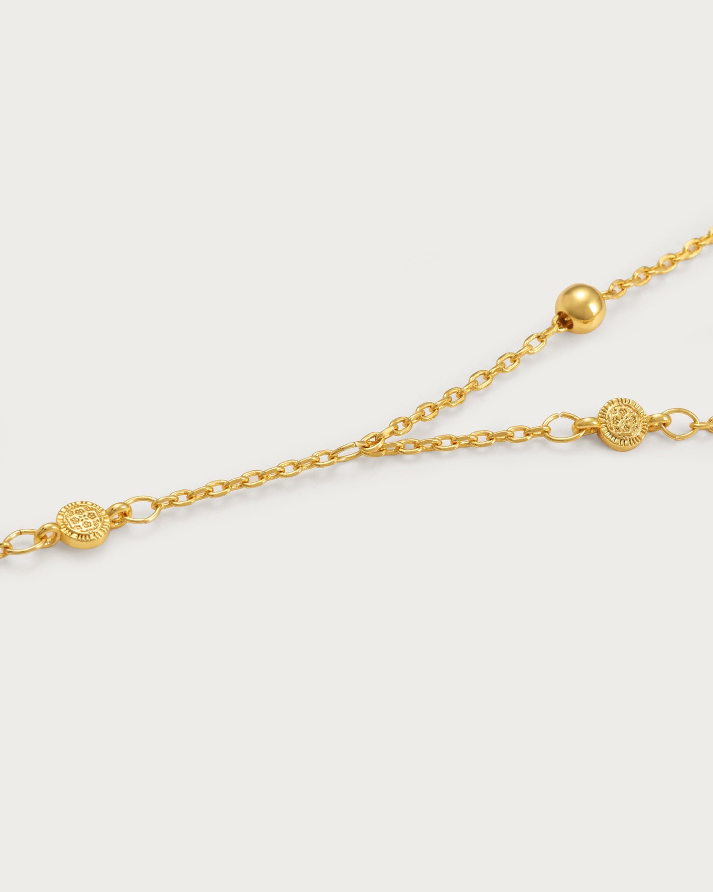 Gyldne Hojas Mønt Håndkæde Armbånd