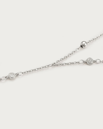 Hojas Coin Håndkæde Armbånd i Sølv