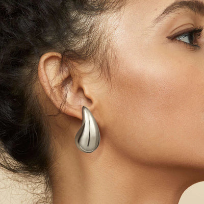 Teardrop Øreringe Sandra | 18k Guld
