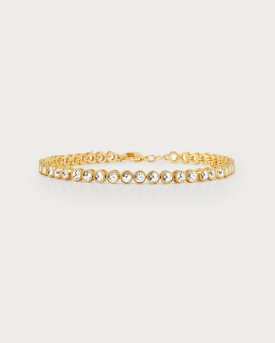 Tennisarmbånd i Guld