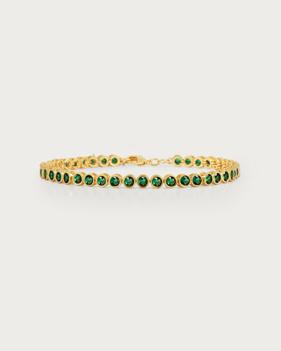 Tennisarmbånd i Guld
