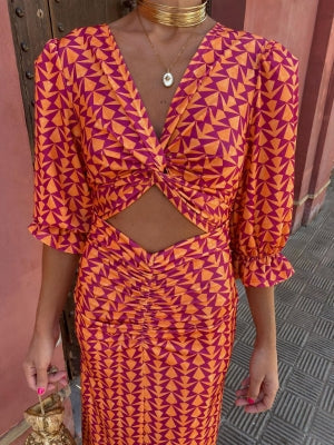 Juliana | Statement Kjole med Sommerdesign