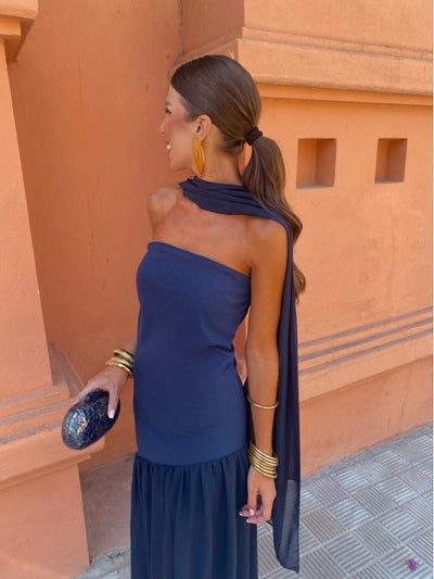 Mila | Chique Strapless Midi Kjole