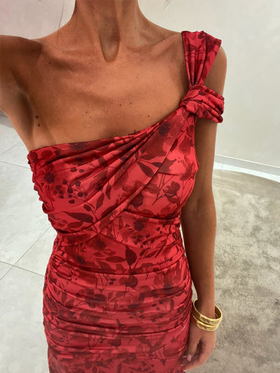 Ariella | Asymmetrisk One Shoulder Aftenkjole