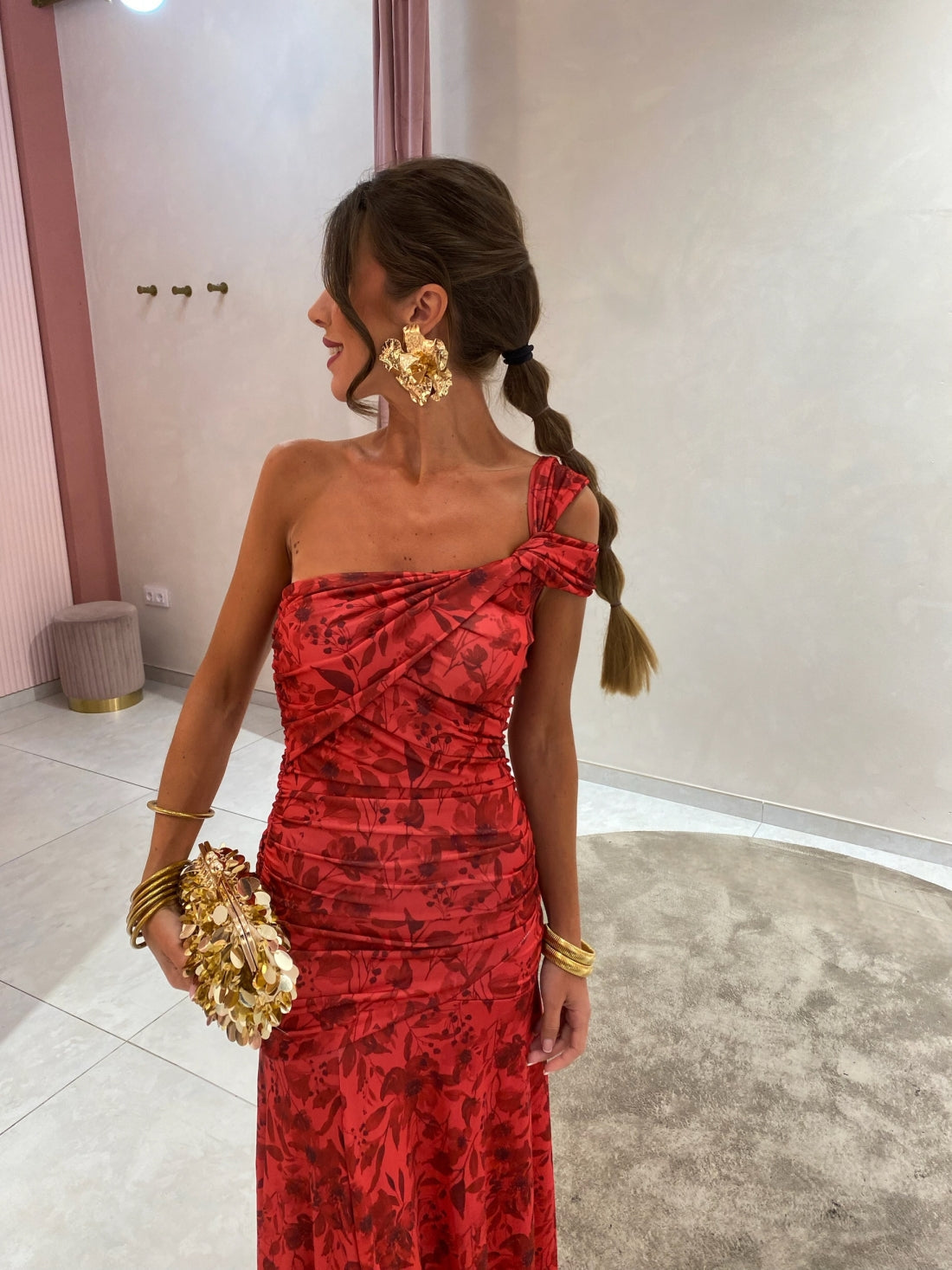 Ariella | Asymmetrisk One Shoulder Aftenkjole