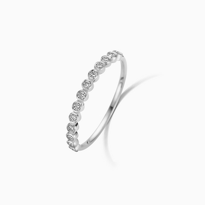 Diamond Bubble Ring | Hvidguld 14k