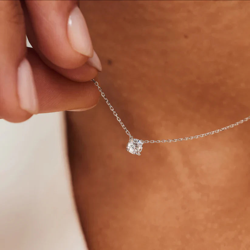 Cléa Moissanite Sten Sæt | Hvidguld 14k