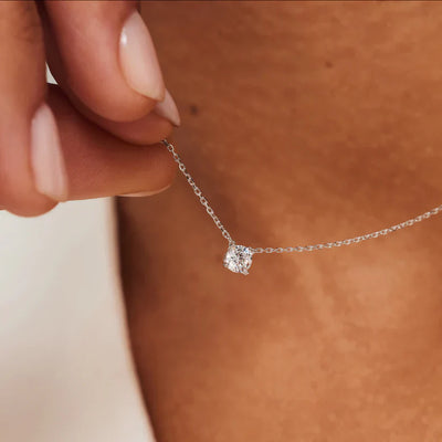 Cléa Moissanite Sten Sæt | Hvidguld 14k
