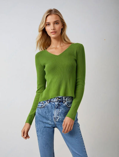 Ribstrikket Basisbluse | Olsen & Olsen™